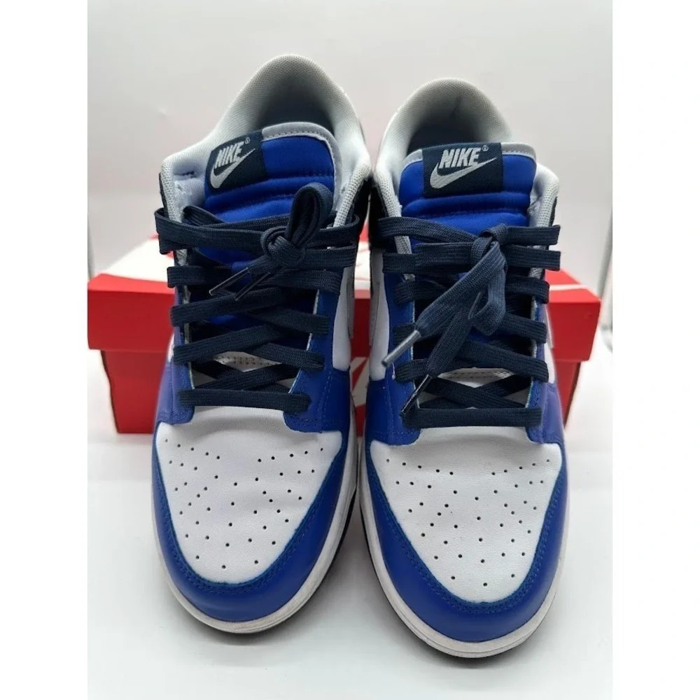 Nike Dunk Low White Football Grey Game Royal Blue FQ8826-100 Mens 10.5 Sneaker